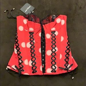 Polka dot corset